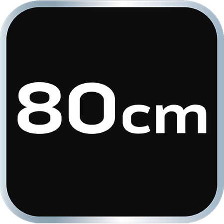 Poziomnica aluminiowa S 300, 3 libelle, 80 cm
