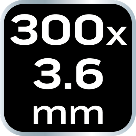 Opaski zaciskowe EXTREME 3.6 × 300 mm, czarne, 20 szt.