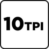 Brzeszczot do urządzenia wielofunkcyjnego, do cięcia wgłębnego, 10TPI, HCS, 65 mm