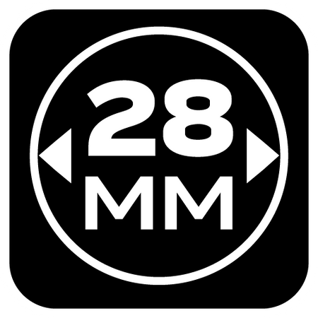 Podkładki filcowe okrągłe samoprzylepne, ciemnobrązowe 28 mm, 12 szt.