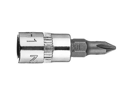 Końcówka wkrętakowa PH1 na nasadce 1/4", krótka, 37 mm