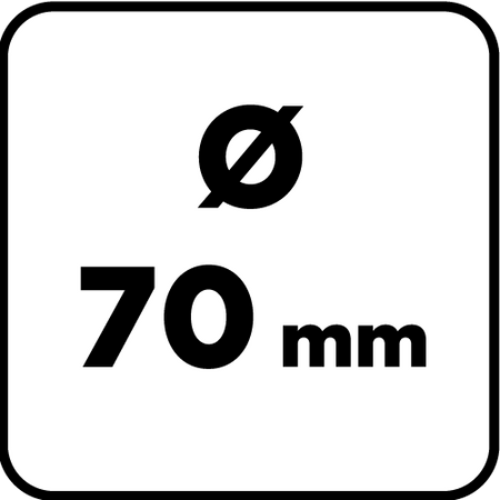 Szczotka druciana doczołowa 70 mm, drut karbowany, stalowy, z trzpieniem 6 mm