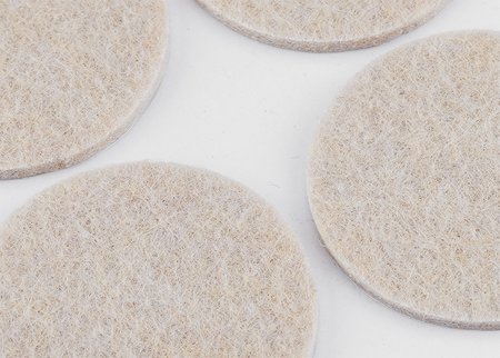 Podkładki filcowe okrągłe samoprzylepne, jasnobrązowe 40 mm, 4 szt.