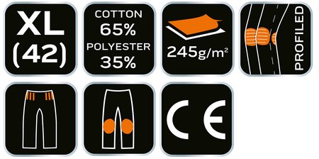 Ogrodniczki robocze damskie, rozmiar XL