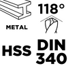 Wiertło do metalu HSS, DIN 340,  3 mm