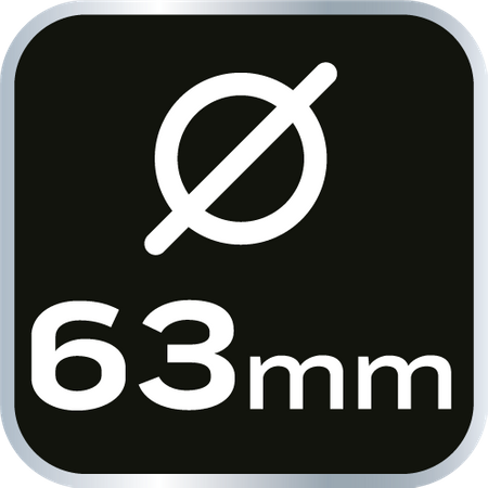 Młotek gumowy 63 mm/680 g, czarno-biała guma