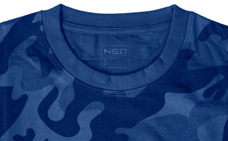 T-shirt roboczy Camo Navy, rozmiar L