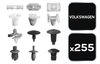 Zestaw spinek samochodowych Volkswagen, 255 sztuk