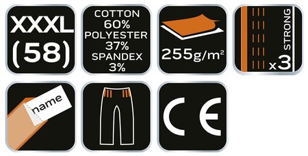 Ogrodniczki robocze CAMO Navy, rozmiar XXXL