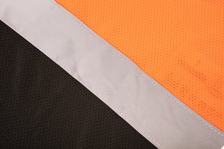 T-shirt ostrzegawczy, ciemny dół, pomarańczowy, rozmiar S