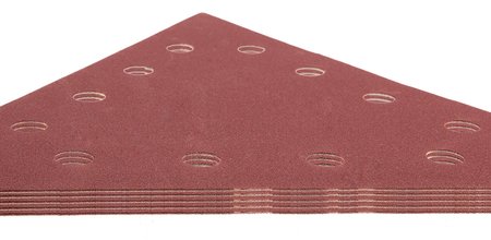 Papier ścierny na rzep K180, trójkątny z 12 otworami, 5szt do szlifierki 59G264