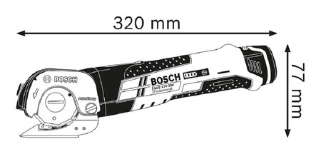 NOŻYCE ROTACYJNE GUS 12V-300 0*AH