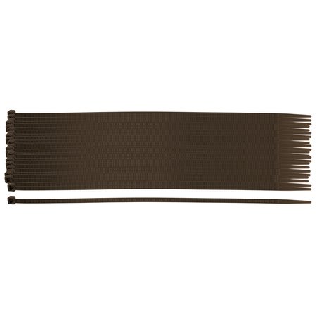 Opaski zaciskowe ogrodowe 4,8 x 300mm, 50 szt., brązowe