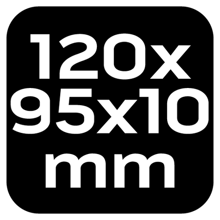 Gąbka ścierna 120 x 95 x 10 mm, K180