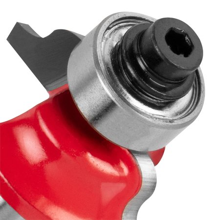 Frez kształtowy z łożyskiem, ozdobny, TCT, 25.7 x 9.7 mm, trzpień 6 mm