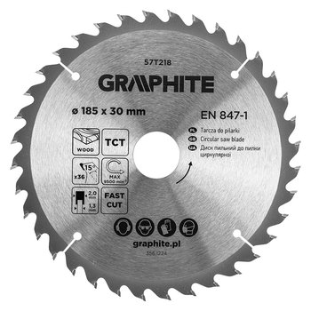 Tarcza do pilarki, widiowa, 185 x 30 mm, 36 zębów