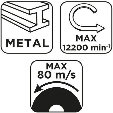 Tarcza tnąca, korundowa do metalu 125 x 1.0 x 22.2 mm, 41 A60-T-BF