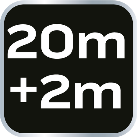 Wąż ogrodowy z automatycznym zwijaczem 1/2", 20 m +2m