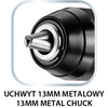 Wiertarko-wkrętarka udarowa bezszczotkowa 18V, uchwyt 13mm, compact, Energy+, bez akumulatora