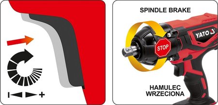 KLUCZ UDAROWY 18V 1/2'' 300NM, BEZ AKUMULATORA