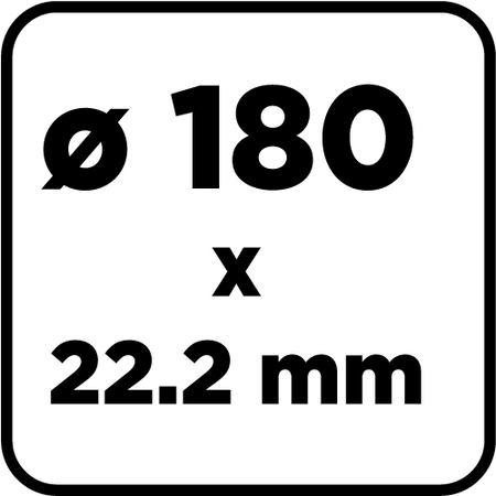 Tarcza diamentowa do cięcia segmentowa, 180 x 22.2 mm, na sucho