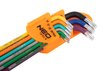 Klucze Torx T10-50, zestaw 9 szt., kolorowe