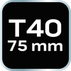 Końcówka TORX T40 x 75 mm, S2 x 2 szt.