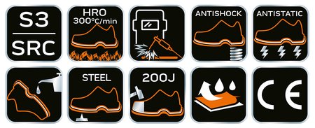 Trzewiki spawalnicze S3 HRO, skórzane, rozmiar 47