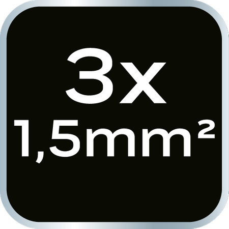 Przedłużacz bębnowy 40m, 3x1.5mm2