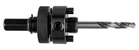 Adapter z wiertłem pilotującym do otwornic bi-metalowych 32-152 mm, Hex