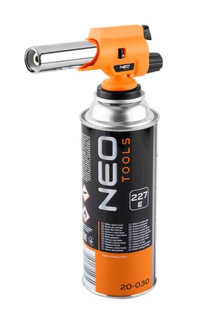 Palnik gazowy z piezo, nakręcany 360st. z regulacją płomienia