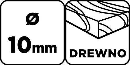 Wiertło do drewna, przedłużane 10 x 250 mm