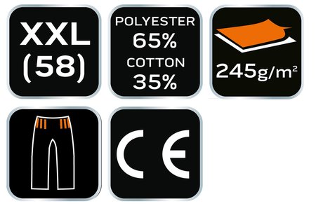 Krótkie spodenki BASIC, rozmiar XXL