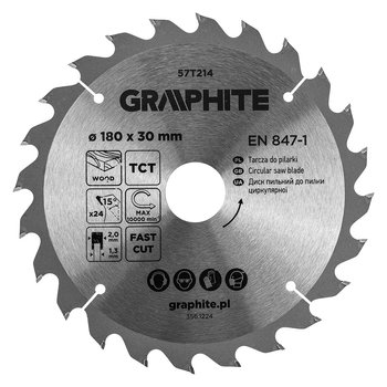 Tarcza do pilarki, widiowa, 180 x 30 mm, 24 zęby