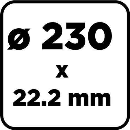 Tarcza diamentowa do cięcia turbo, 230 x 22.22 mm, na sucho i mokro