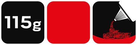 Kreda do trasowania 115 g, czerwona