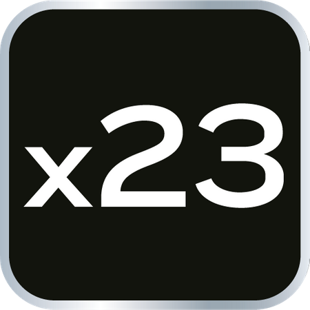 Klucze nasadowe 1/2", zestaw 23 szt.