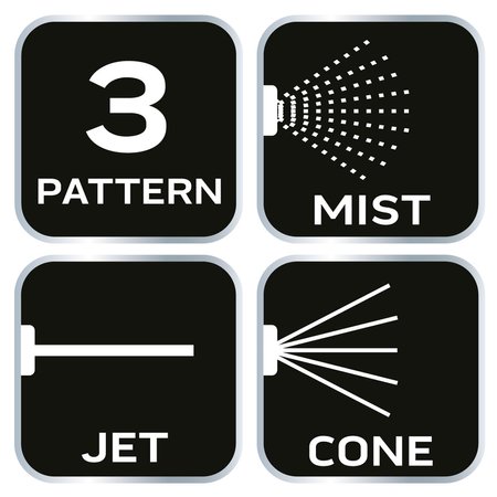 Zraszacz pistoletowy z blokadą, z funkcją CLICK