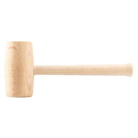 Młotek drewniany okrągły, 70 mm, trzonek drewniany