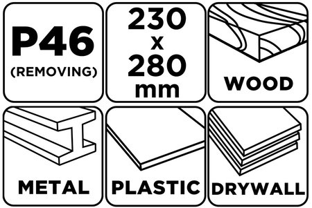 Płótno ścierne 230 x 280 mm, P46