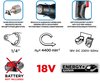 Wkrętarka akumulatorowa bezszczotkowa do płyt g/k Energy+ 18V Li-lon, 0-4400 min-1, uchwyt 1/4",