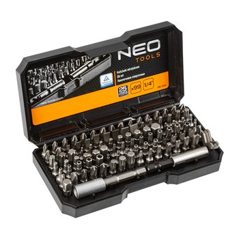 Końcówki wkrętakowe z uchwytem, zestaw 99 szt.