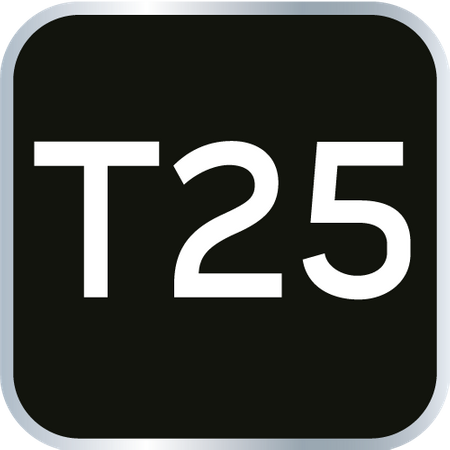 Końcówka Torx na nasadce 1/2", T25 x 55 mm