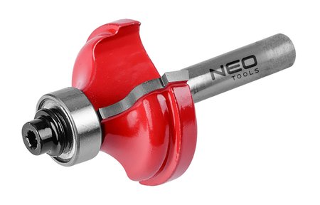 Frez kształtowy z łożyskiem, zaokrąglający, TCT, 32 x 12.9 mm, trzpień 8 mm