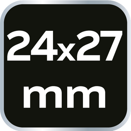 Klucz oczkowy odgięty 24 x 27 mm