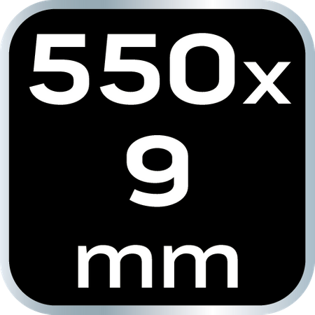 Opaski zaciskowe EXTREME 9.0 × 550 mm, białe, 50 szt.