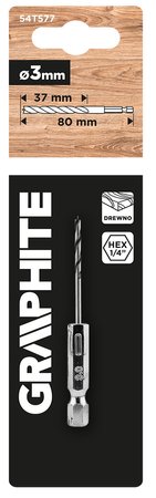 Wiertło do drewna Hex 3.0 mm