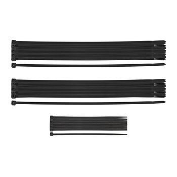 Opaski zaciskowe EXTREME czarne zestaw 75 szt.