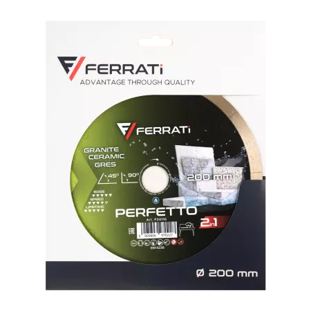 Ferrati PERFETTO 2in1 tarcza diamentowa tnąca 200mm