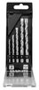 Zestaw wierteł do betonu hartowane: 4, 5, 6, 8, 10 mm, 5 szt.